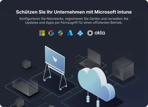 Nearhub Board S pro best smart boards for business with Microsoft Intune