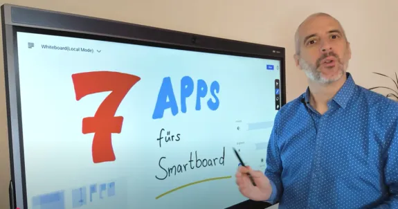 Stefan nutzt smart board software