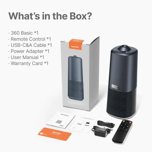 Nearity 360 Basic: 1080P 360 Conference Camera, Video Conferencing