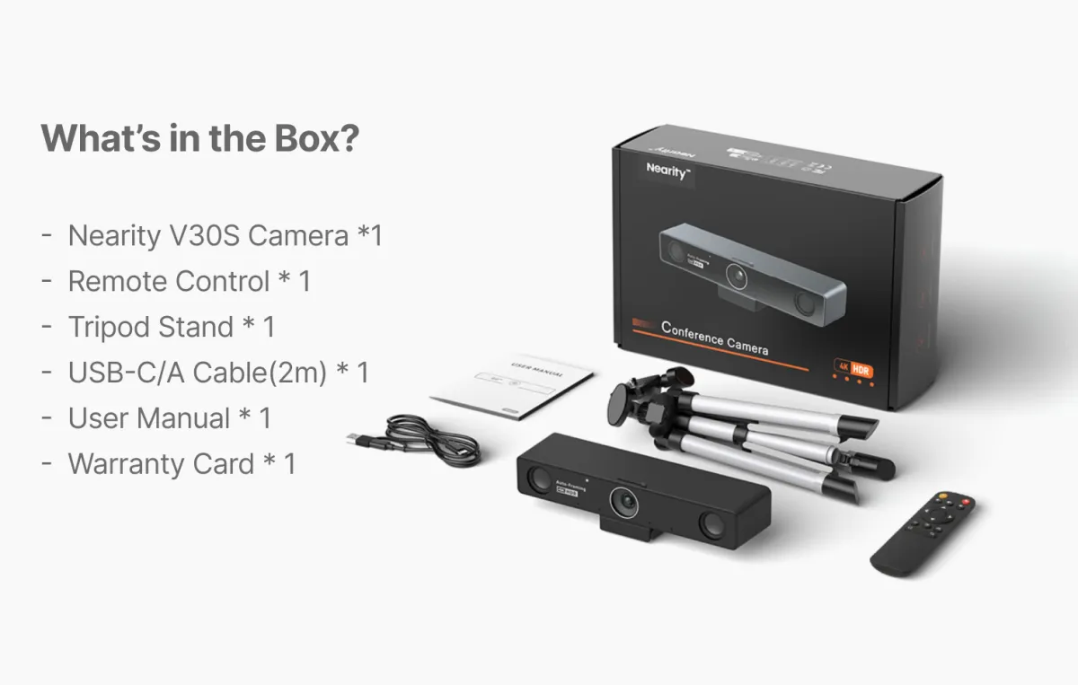 unboxing conference webcam