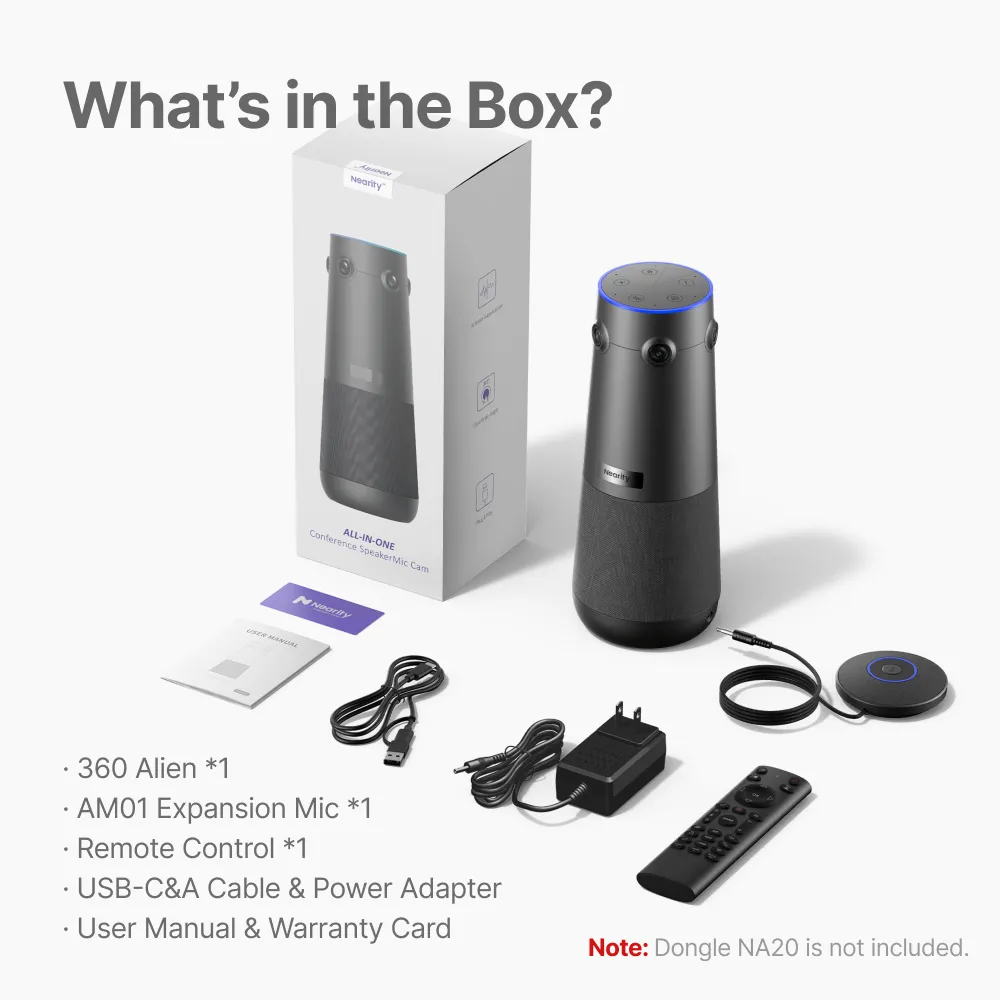 unboxing conferencing room camera