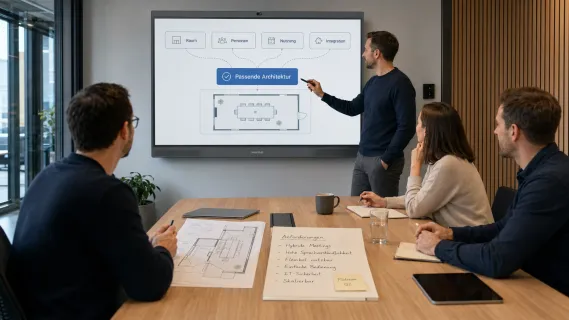 videokonferenz architektur aus raum und nutzungsanforderungen