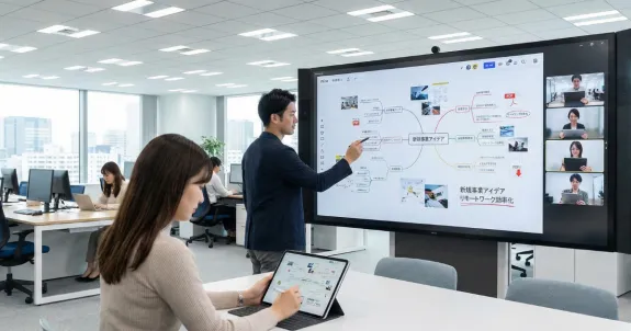 仕事でデジタルホワイトボードを活用している人