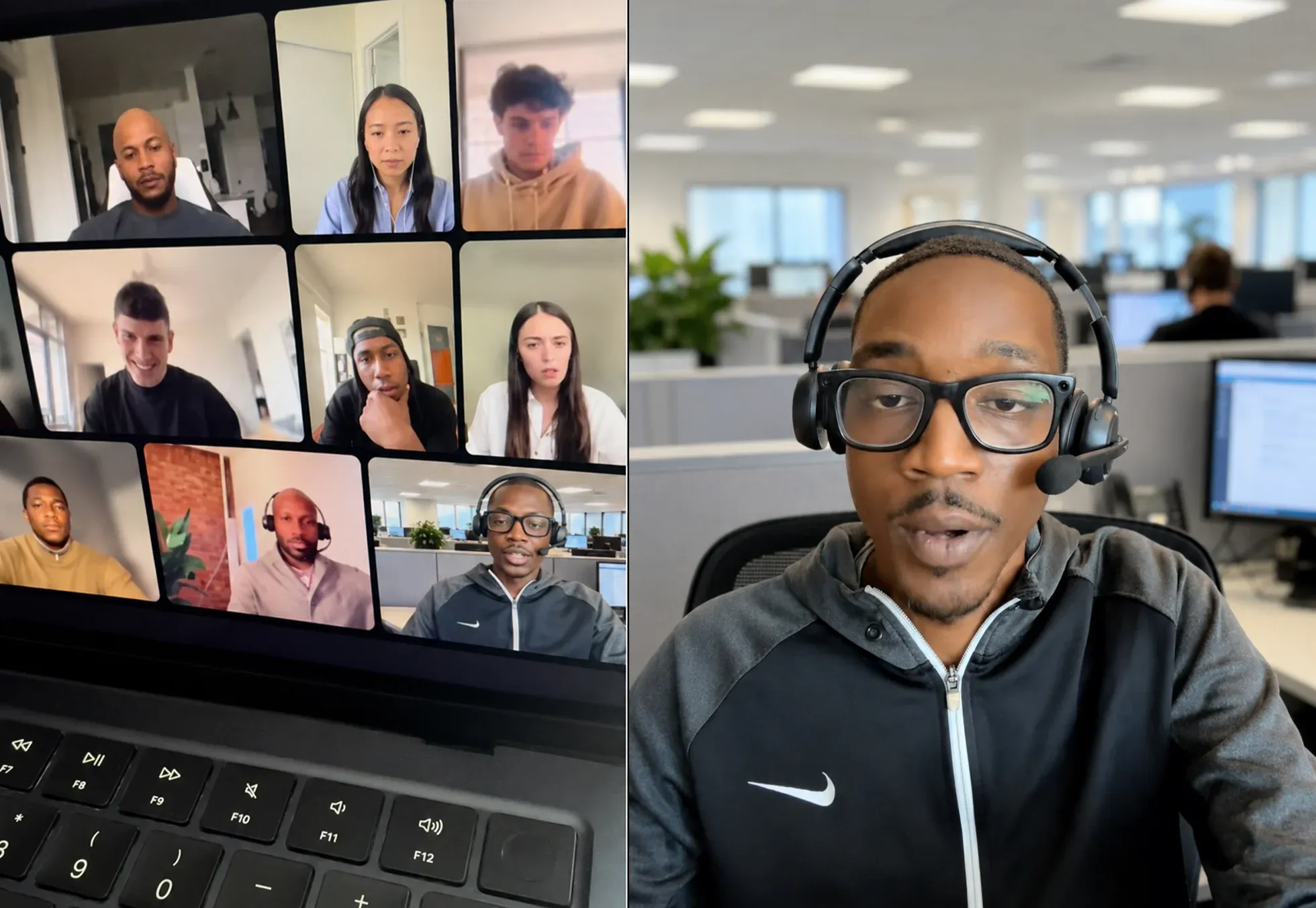 wireless headset with mic for work call center