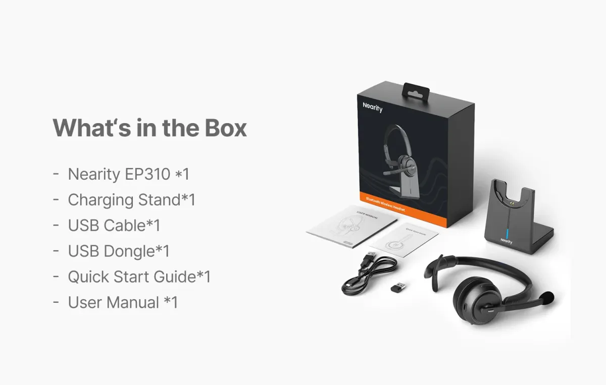 wireless one ear headset unboxing