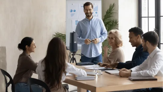 all-in-one conference camera nearity in the office
